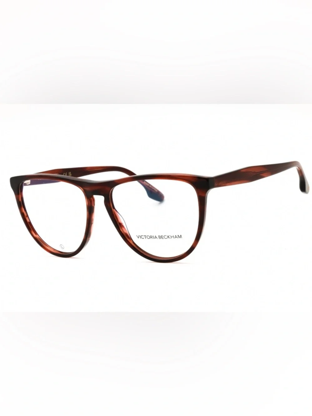 New Victoria Beckham Eyewear VB2672 Striped Red Brown RX Glasses